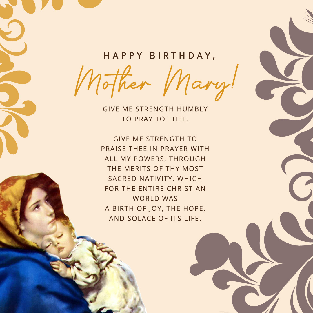 Happy Birthday, Blessed Mother