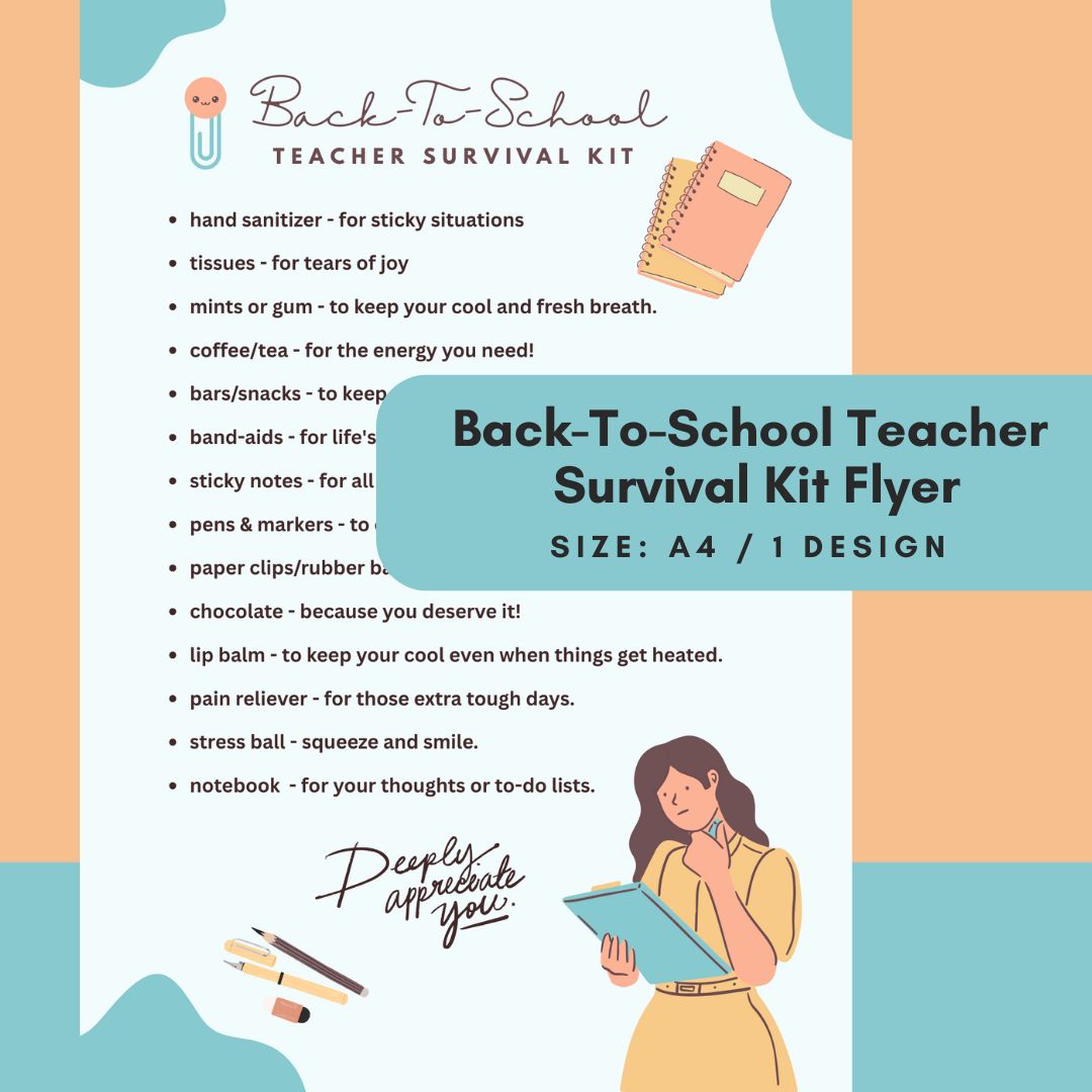 Back-To-School Teacher Survival Kit Flyer