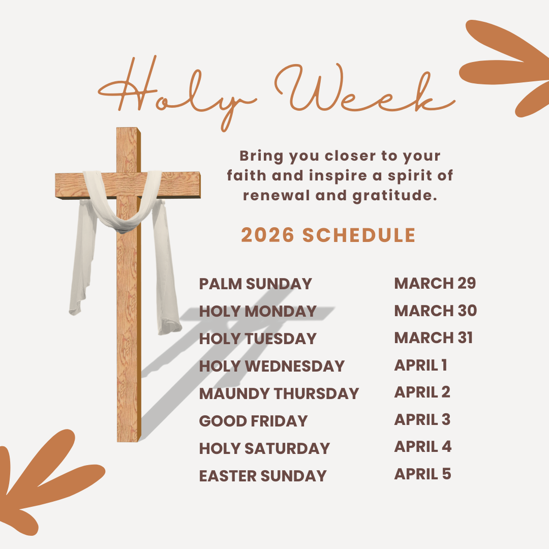 Free Holy Week 2026 Design Dates